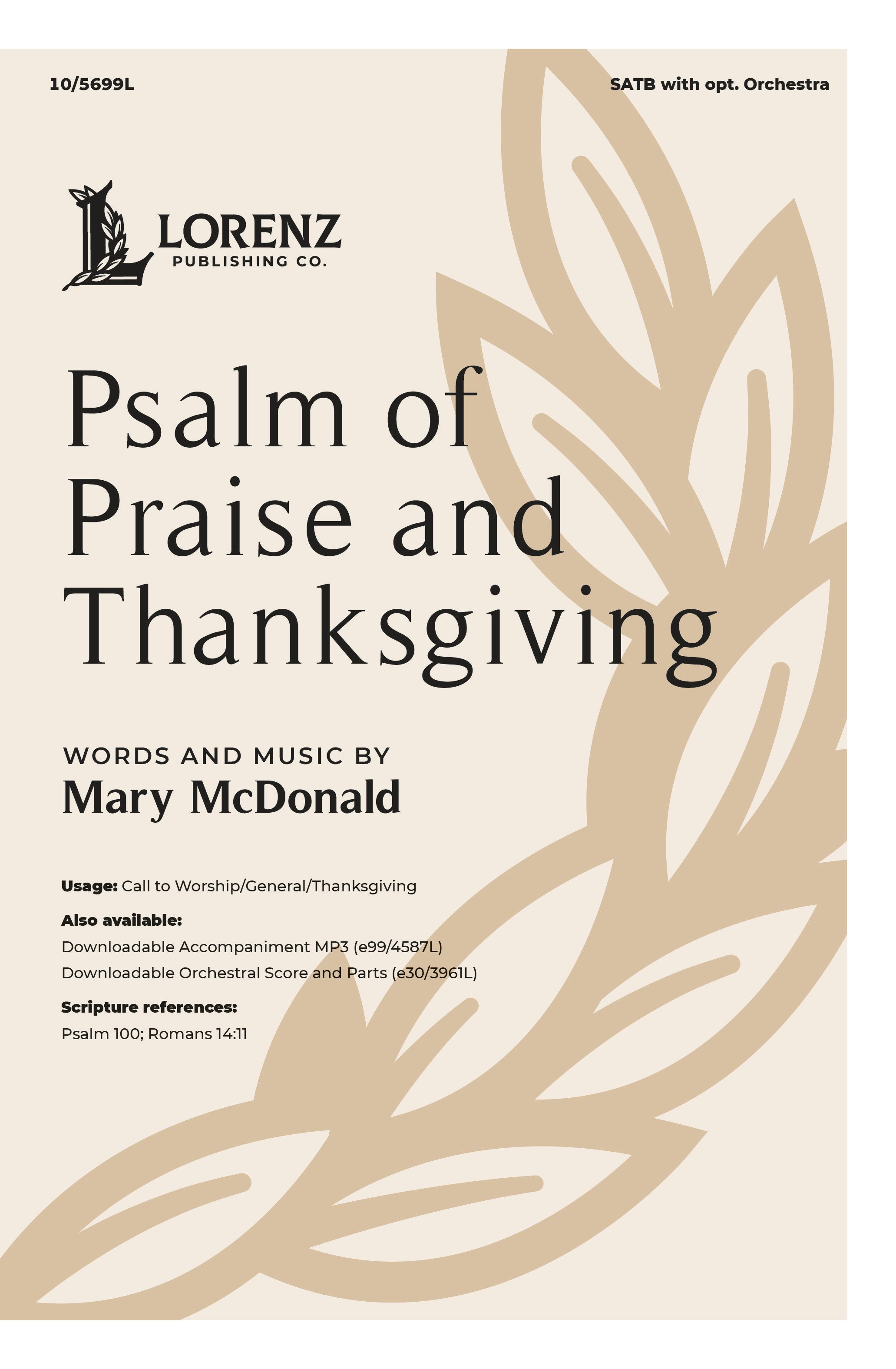 Psalm of Praise and Thanksgiving