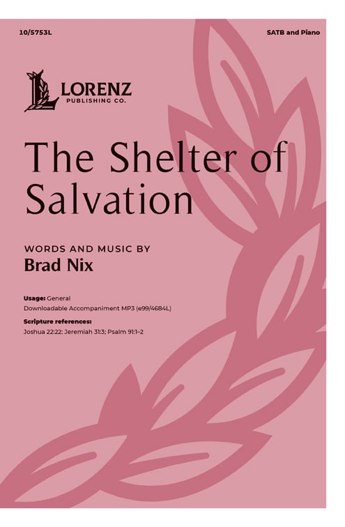 The Shelter of Salvation church choir sheet music cover