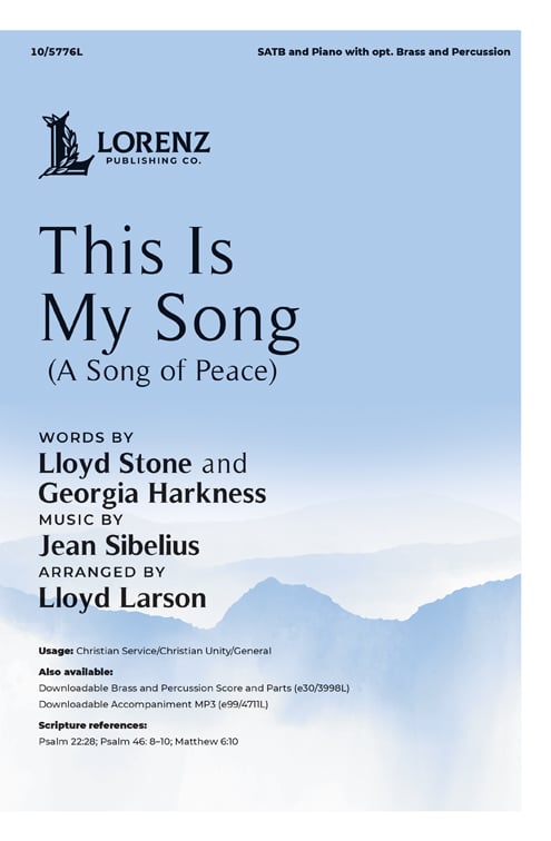 This Is My Song church choir sheet music cover