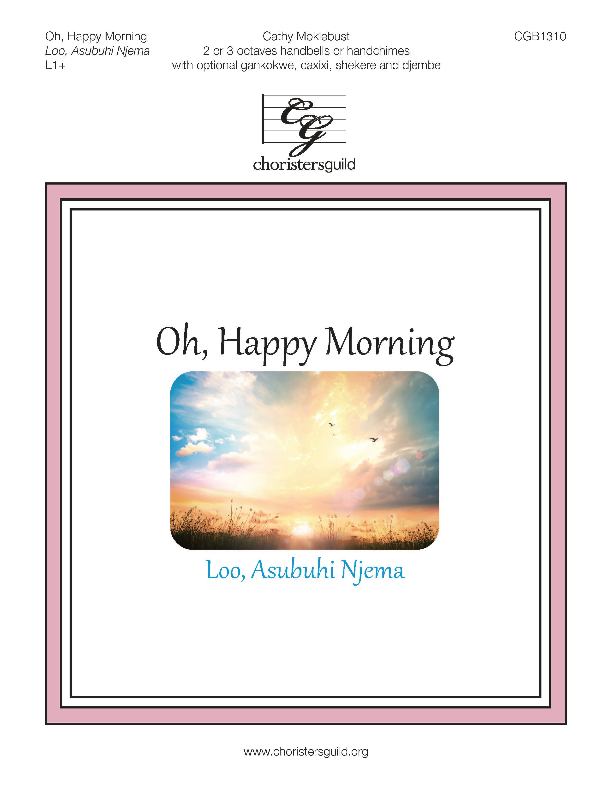 Oh, Happy Morning handbell sheet music cover