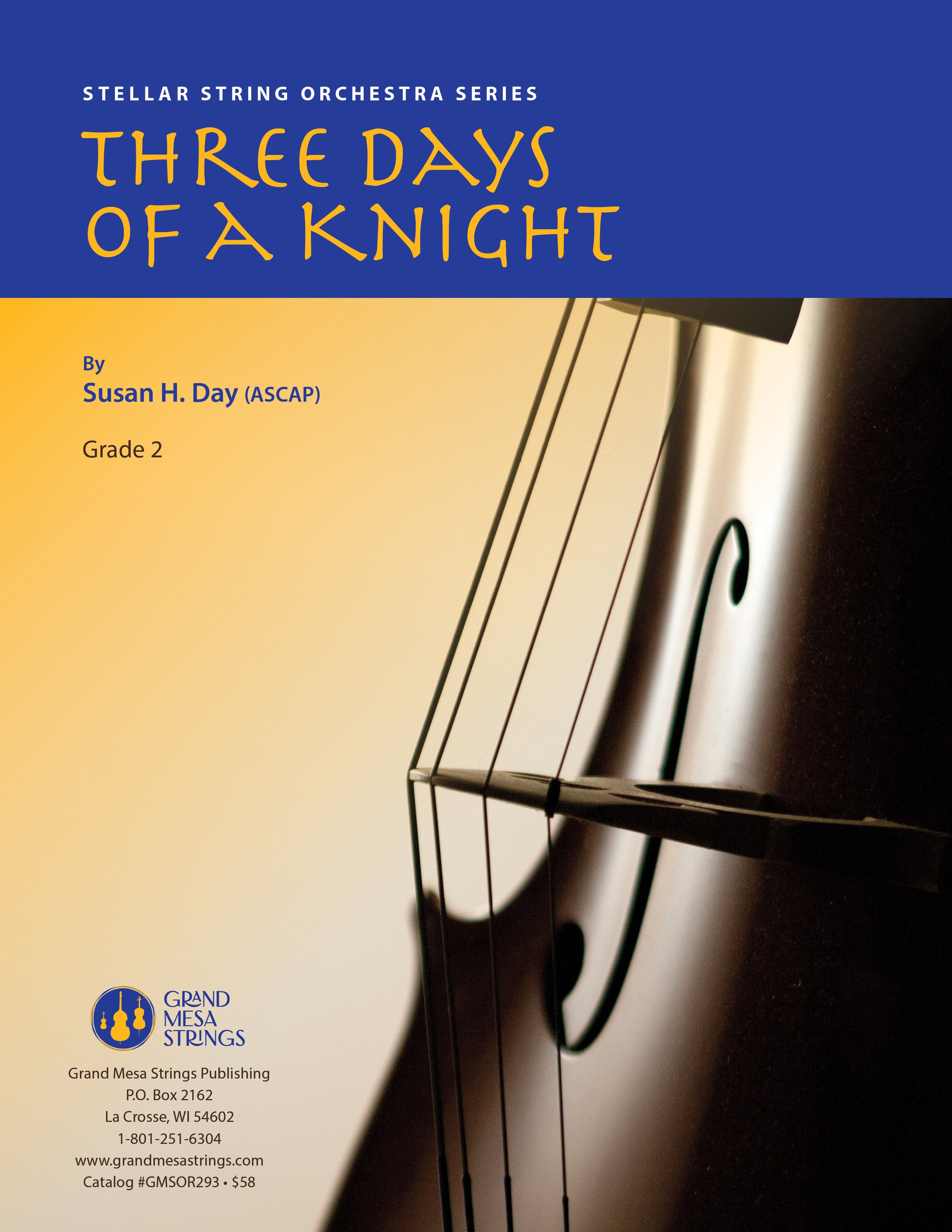 Three Days of a Knight orchestra sheet music cover