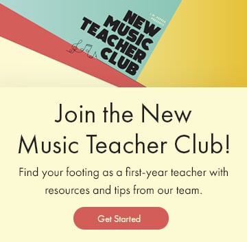 Join the New Music Teacher Club and find you footing as a first-year teacher with resources and tips from our team!