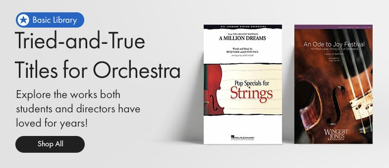 Discover the now-classic standards for orchestra sheet music both you and your students will love!