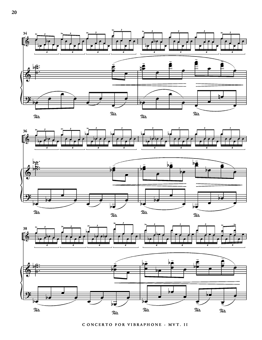CONCERTO FOR VIBRAPHONE SOLO WITH PIANO REDUCTION