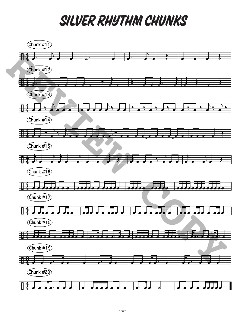 Scale and Rhythm Chunks 2nd Edition Clarinet P.O.P.