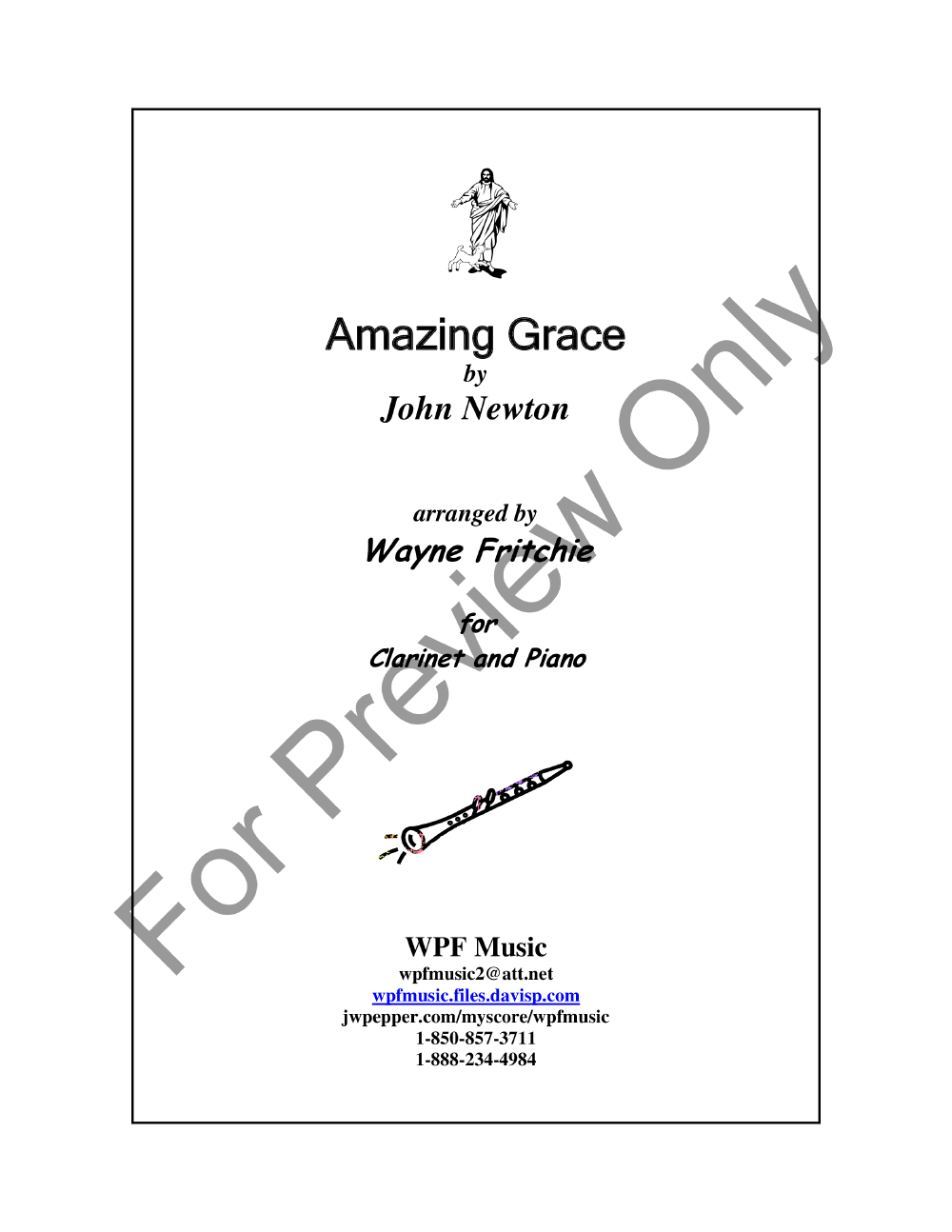 Amazing Grace Clarinet Solo P.O.D.