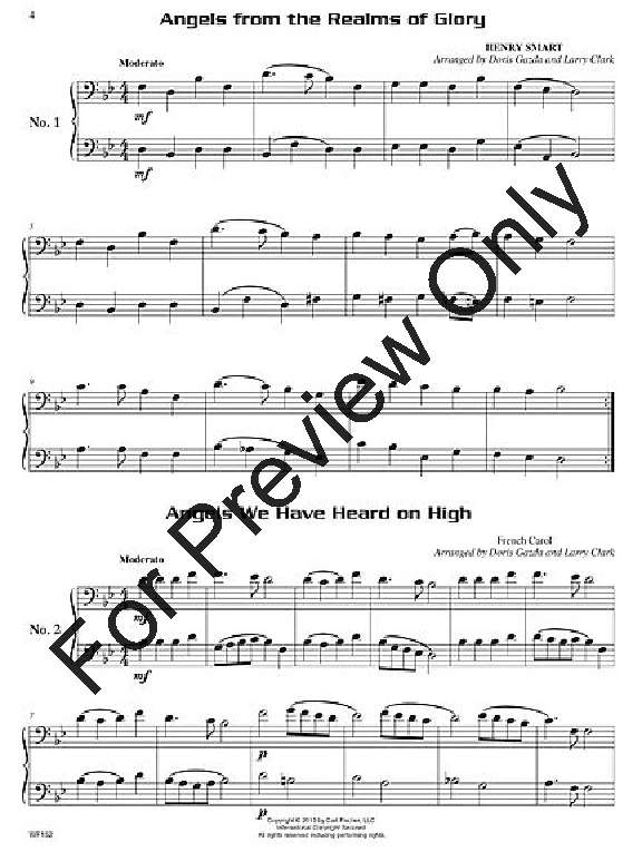 Compatible Christmas Duets for Winds Trombone / Baritone / Bassoon