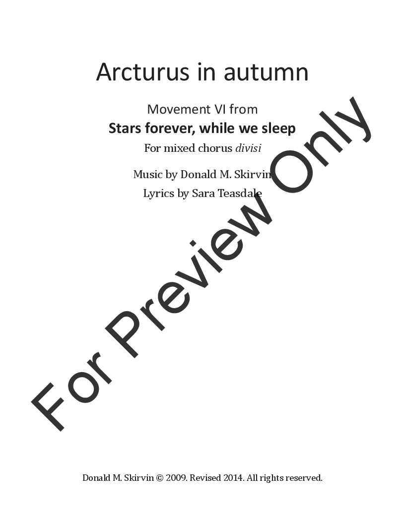 Arcturus in Autumn P.O.D.