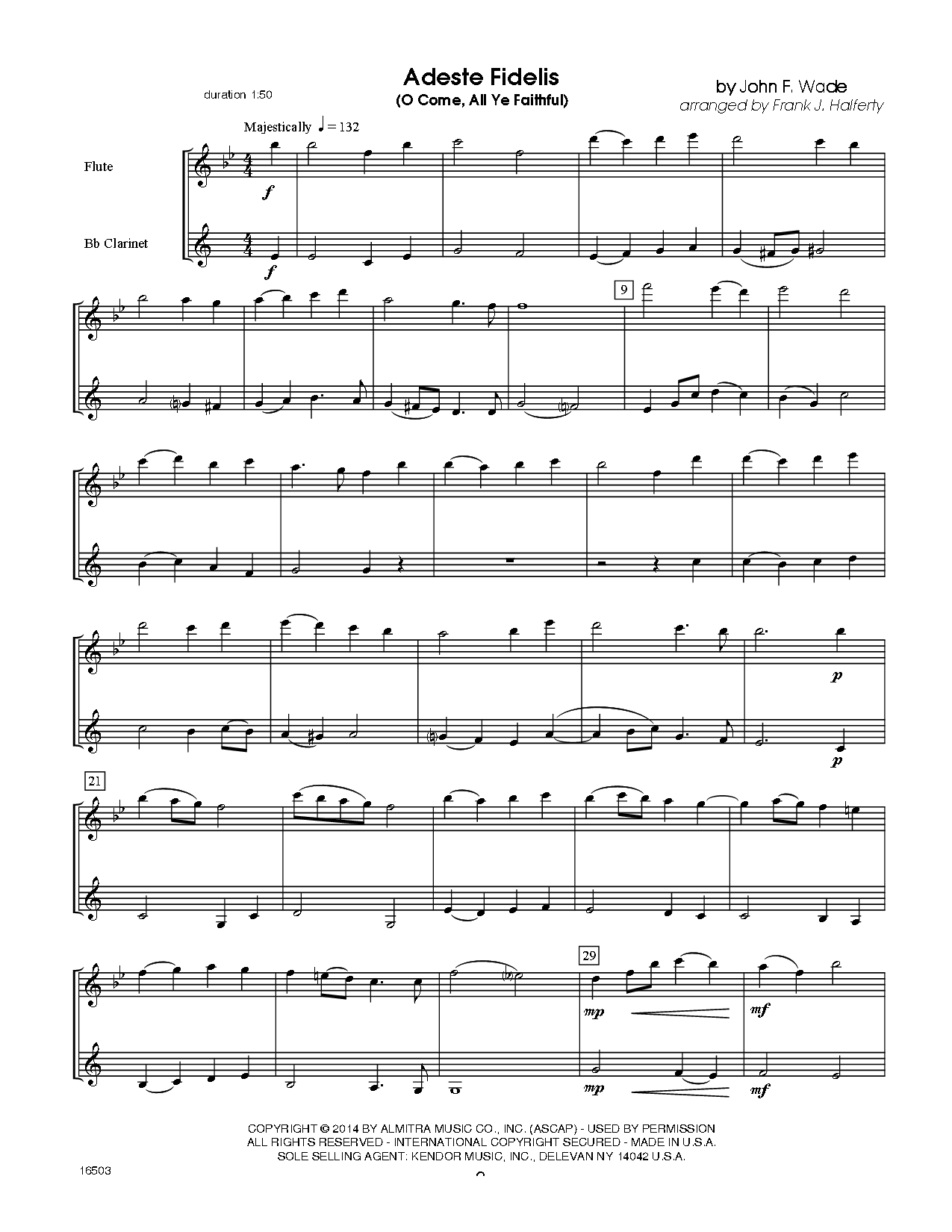 Christmas Anthology Flute and Clarinet Duet