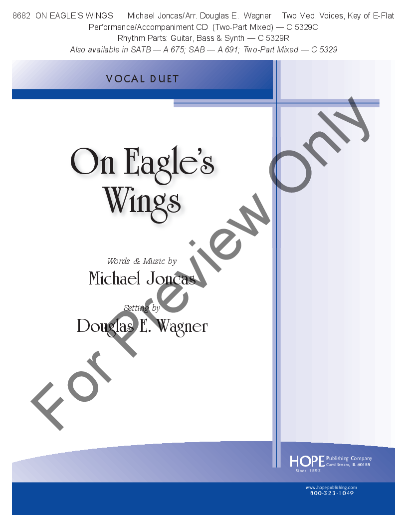 On Eagle's Wings Vocal Duet Medium Voices P.O.D.