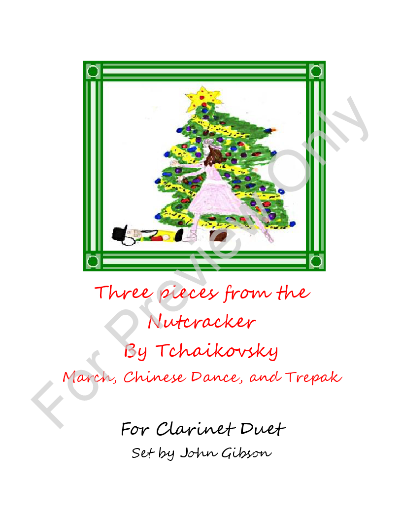 3 Pieces from The Nutcracker - clarinet duet P.O.D.