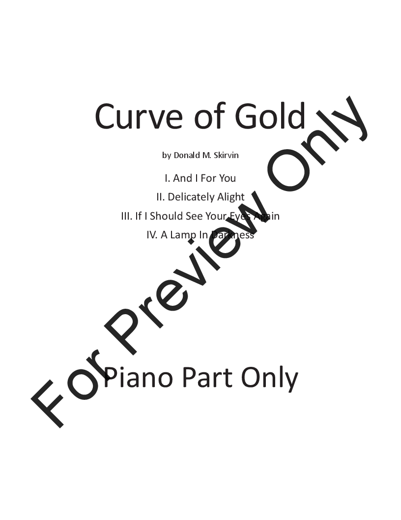 Curve of Gold INST PARTS EPRINT