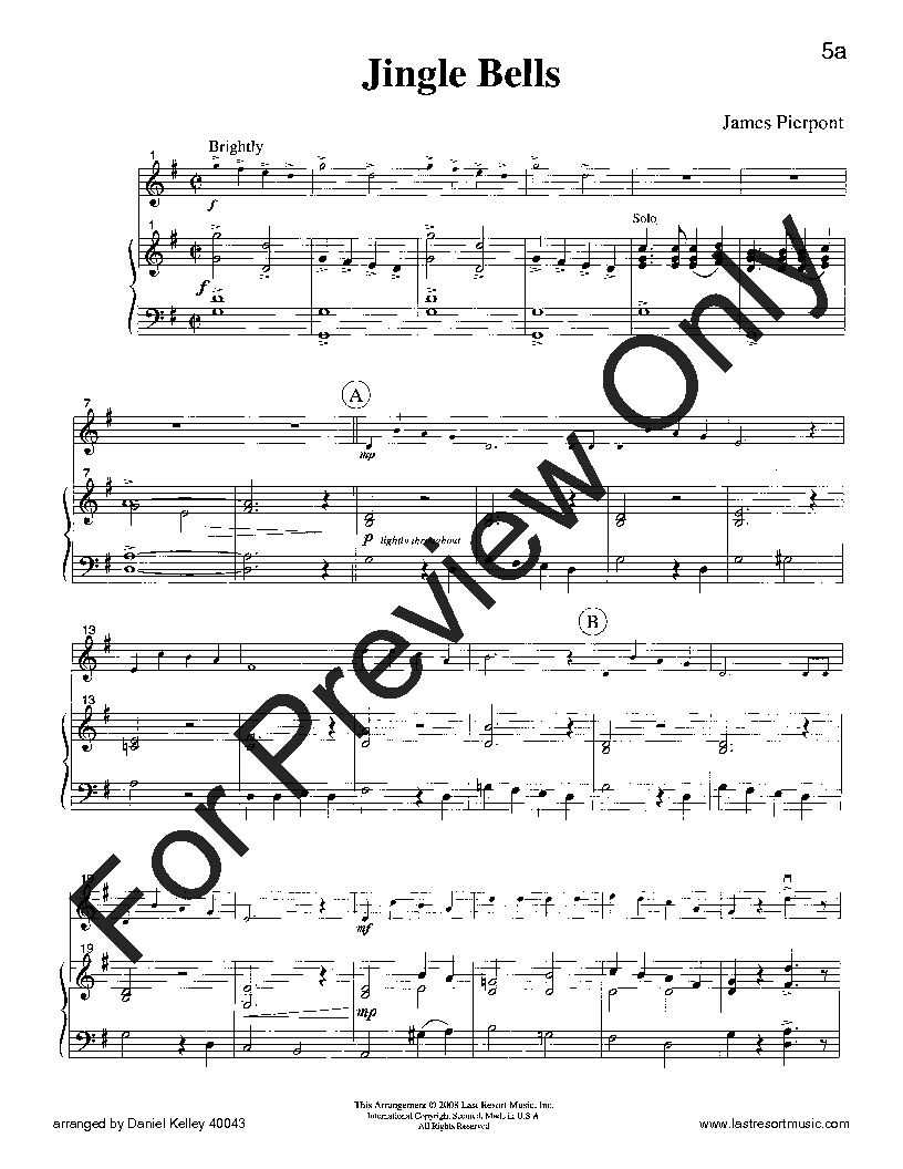20 Intermediate Christmas Solos Flute/Oboe/Violin and Piano