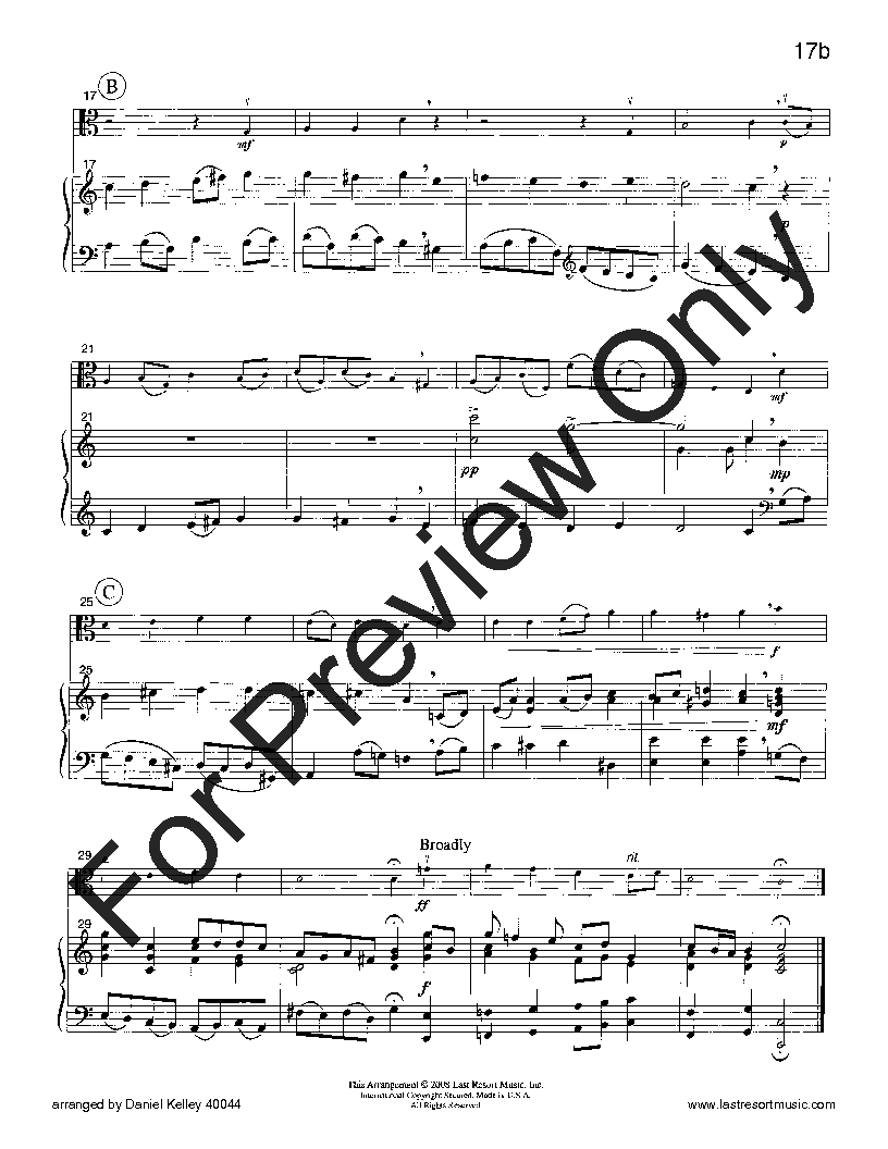 20 Intermediate Christmas Solos Viola and Piano