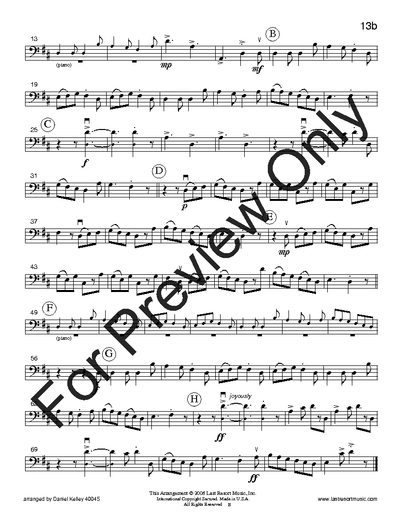 20 Intermediate Christmas Solos Cello/Bassoon and Piano