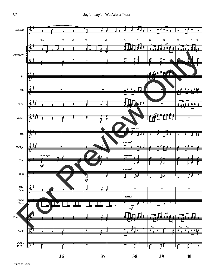 Hymns of Praise Full Score Book Only