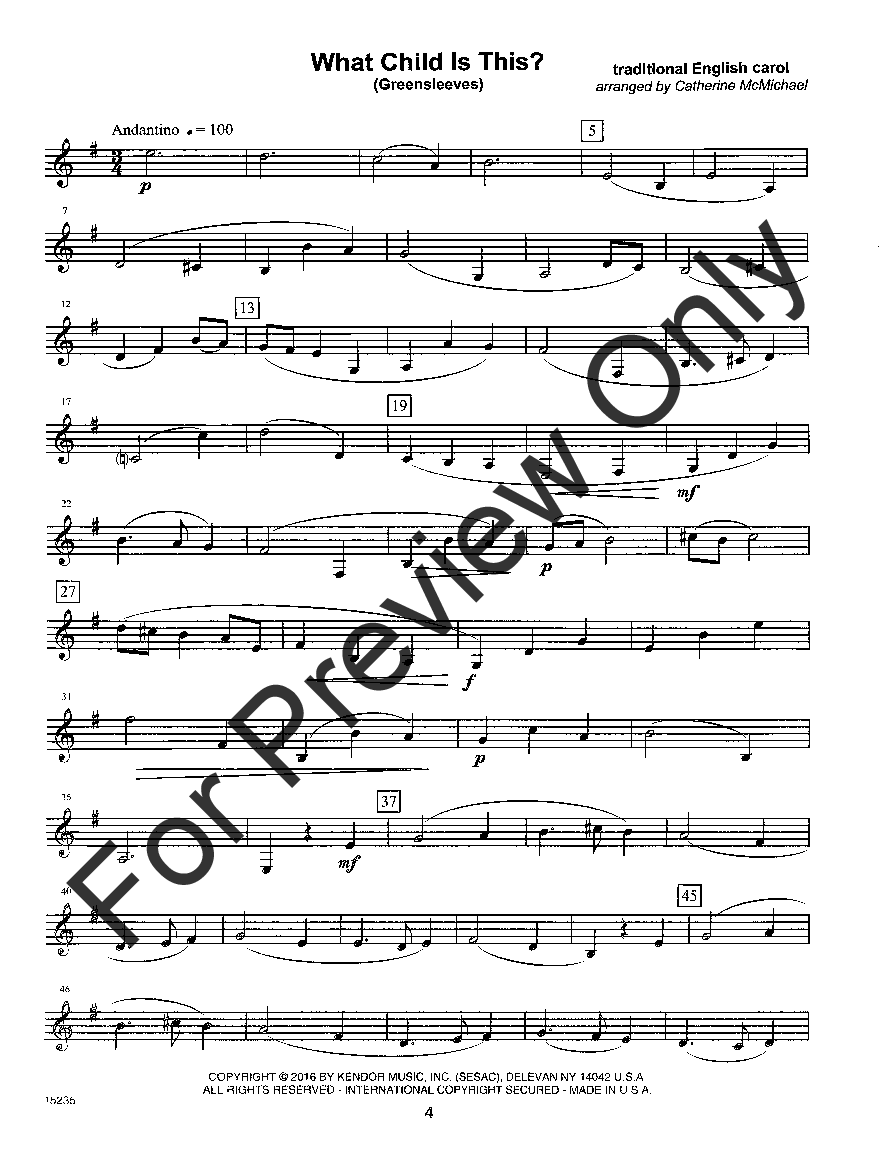 Contemporary Christmas Classics Clarinet Quartet - Bass Clarinet Book