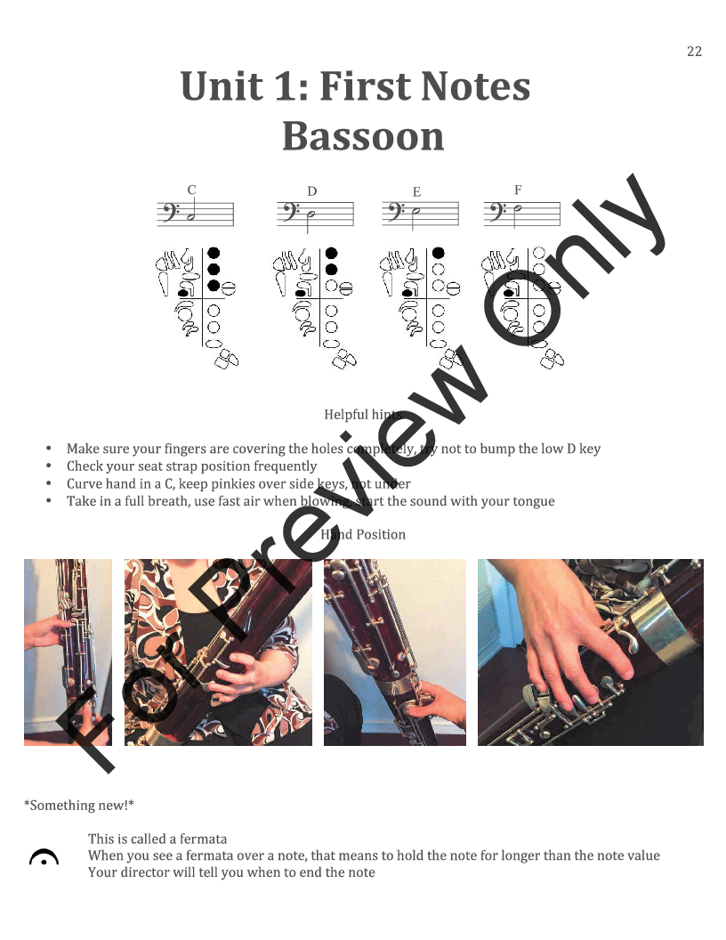 Beginner Class Boot Camp - A Double Reed Classroom Method Bassoon Book - Spiral Bound 1st Edition P.O.P.