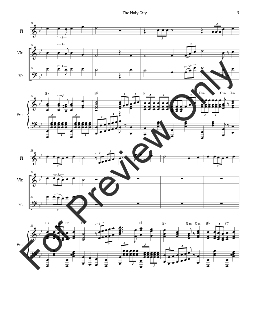 The Holy City (Duet for Violin and Cello) P.O.D.