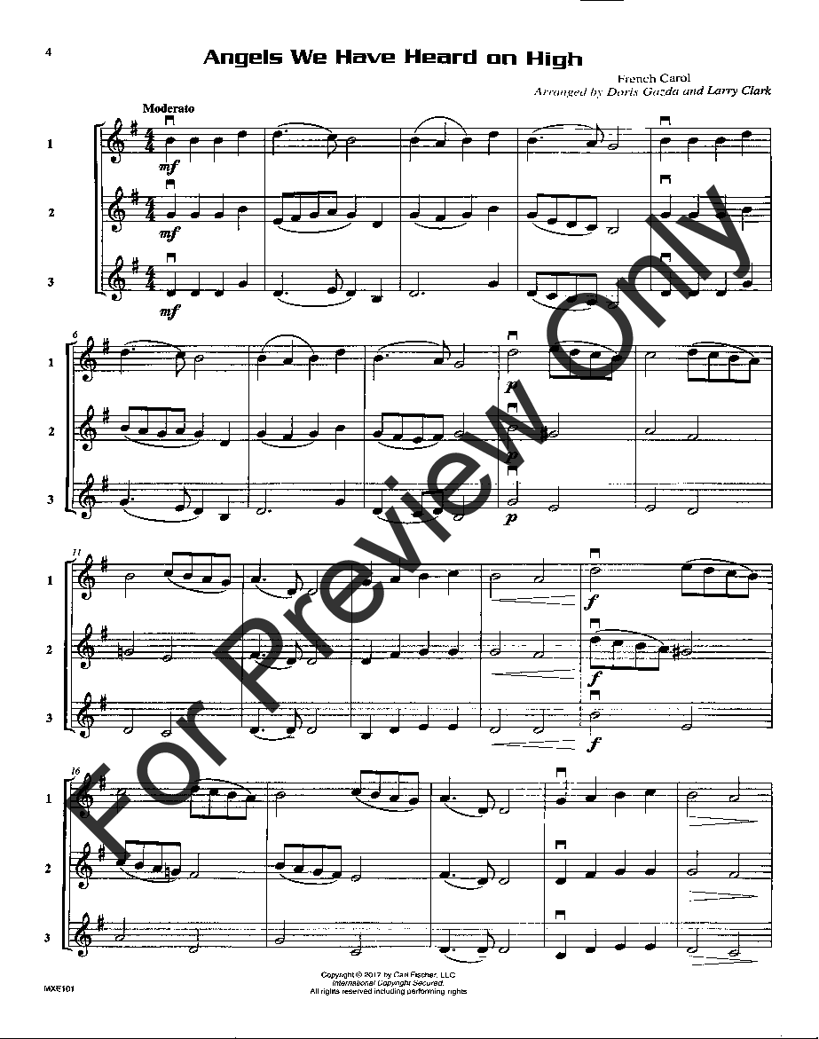 Compatible Trios for Christmas Oboe or Violin Book - Flexible Instrumentation