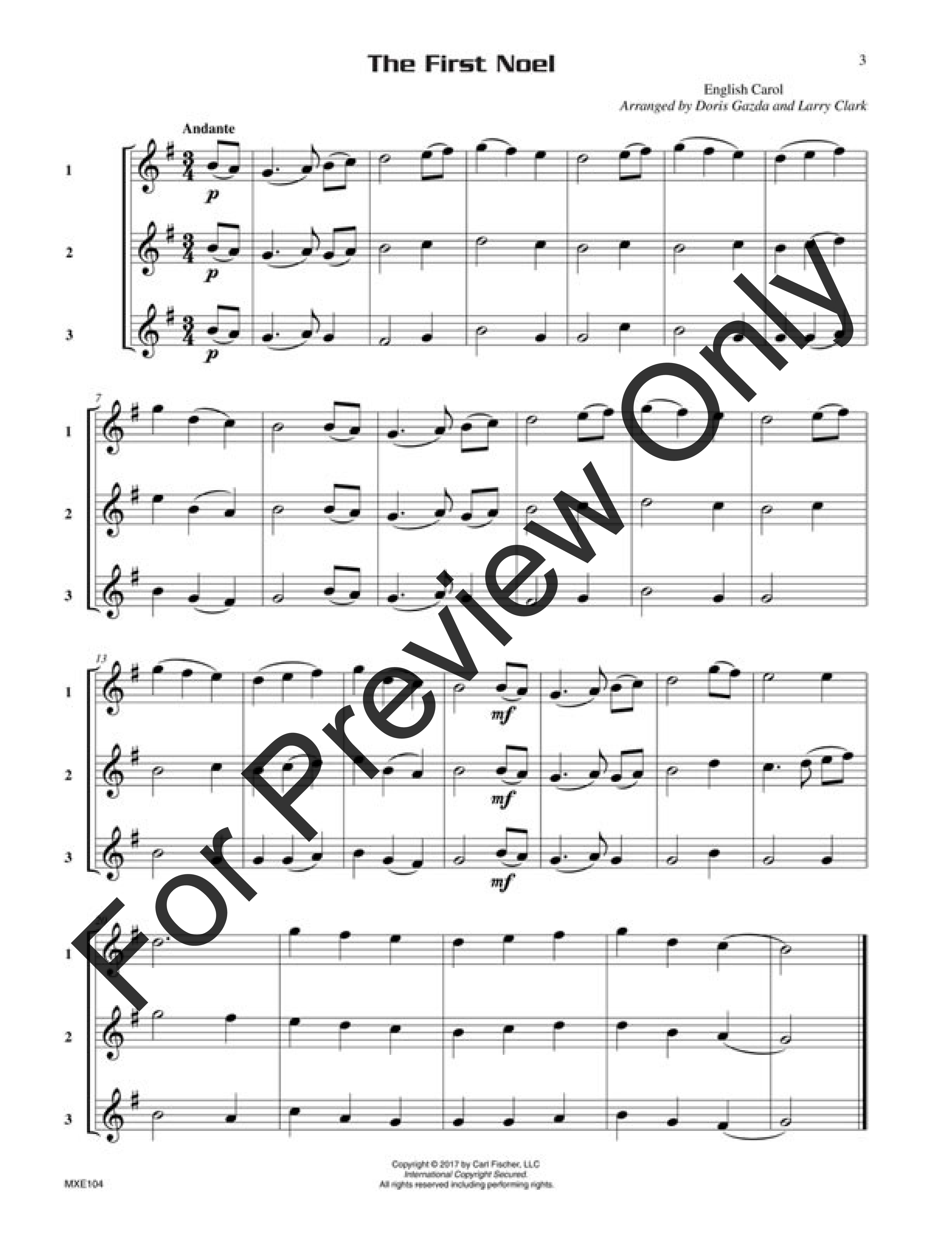 Compatible Trios for Christmas French Horn
