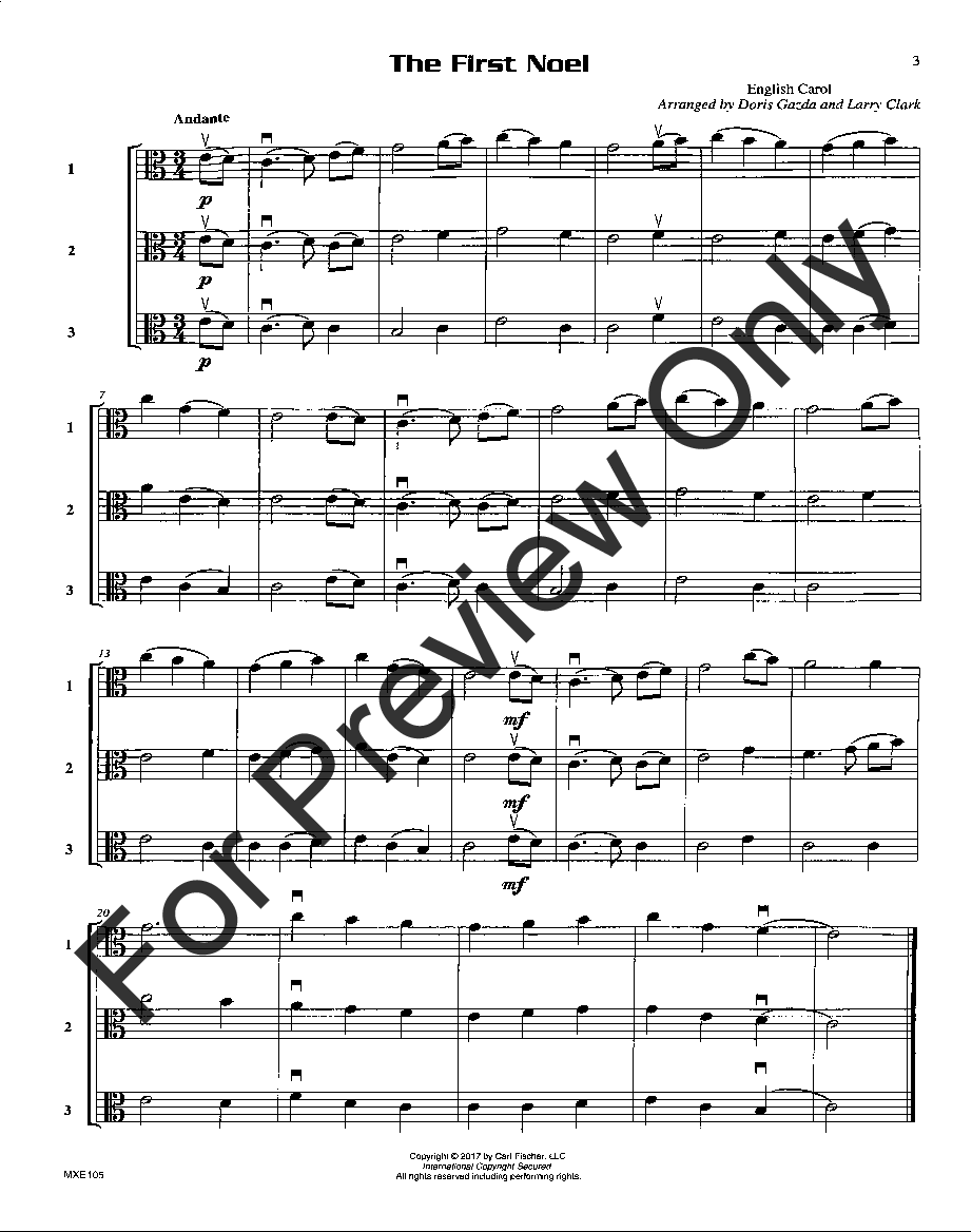 Compatible Trios for Christmas Viola