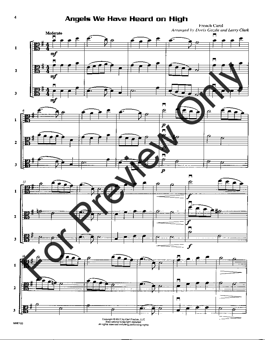 Compatible Trios for Christmas Viola