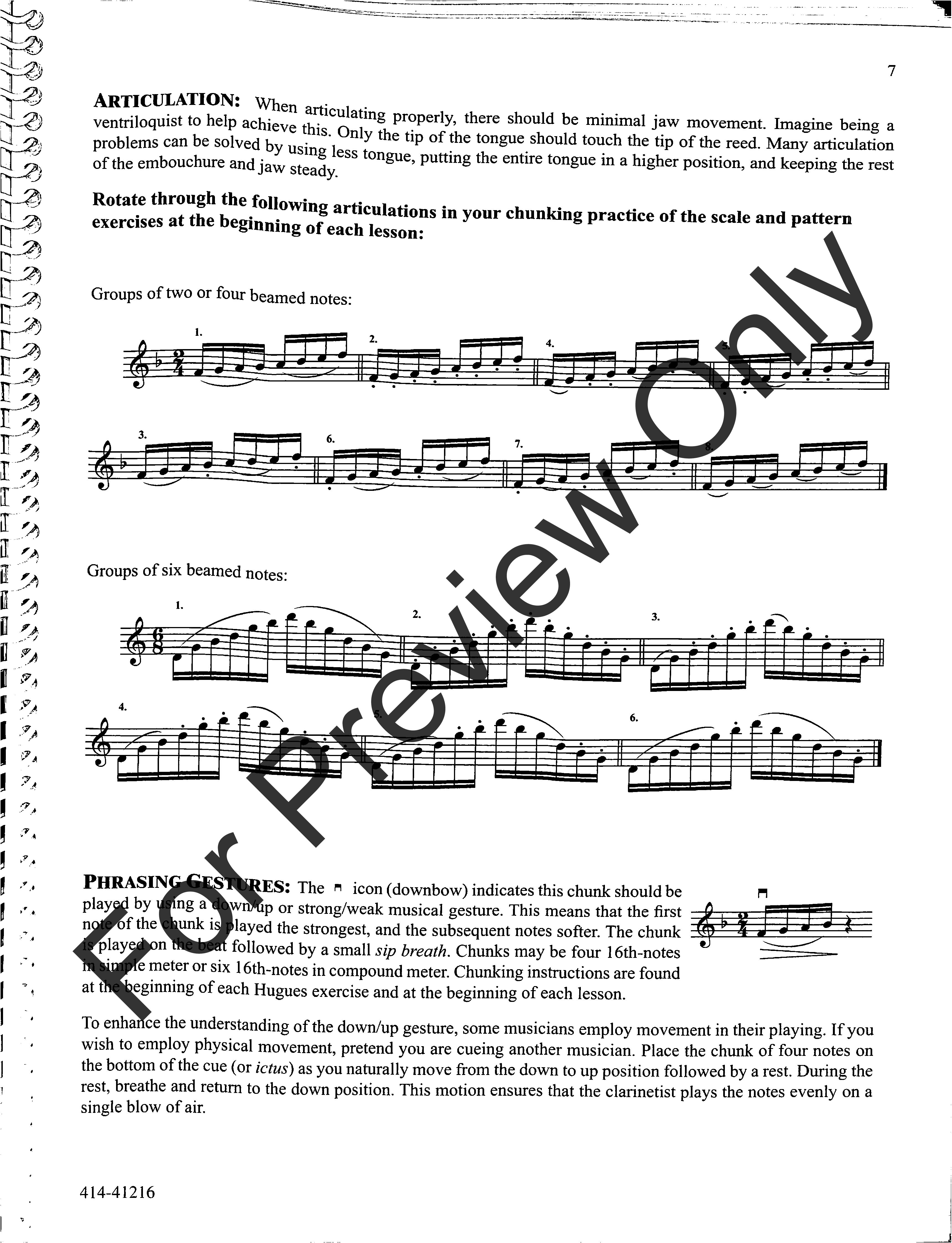 Advanced Clarinet Studies: The Art of Chunking Clarinet Method