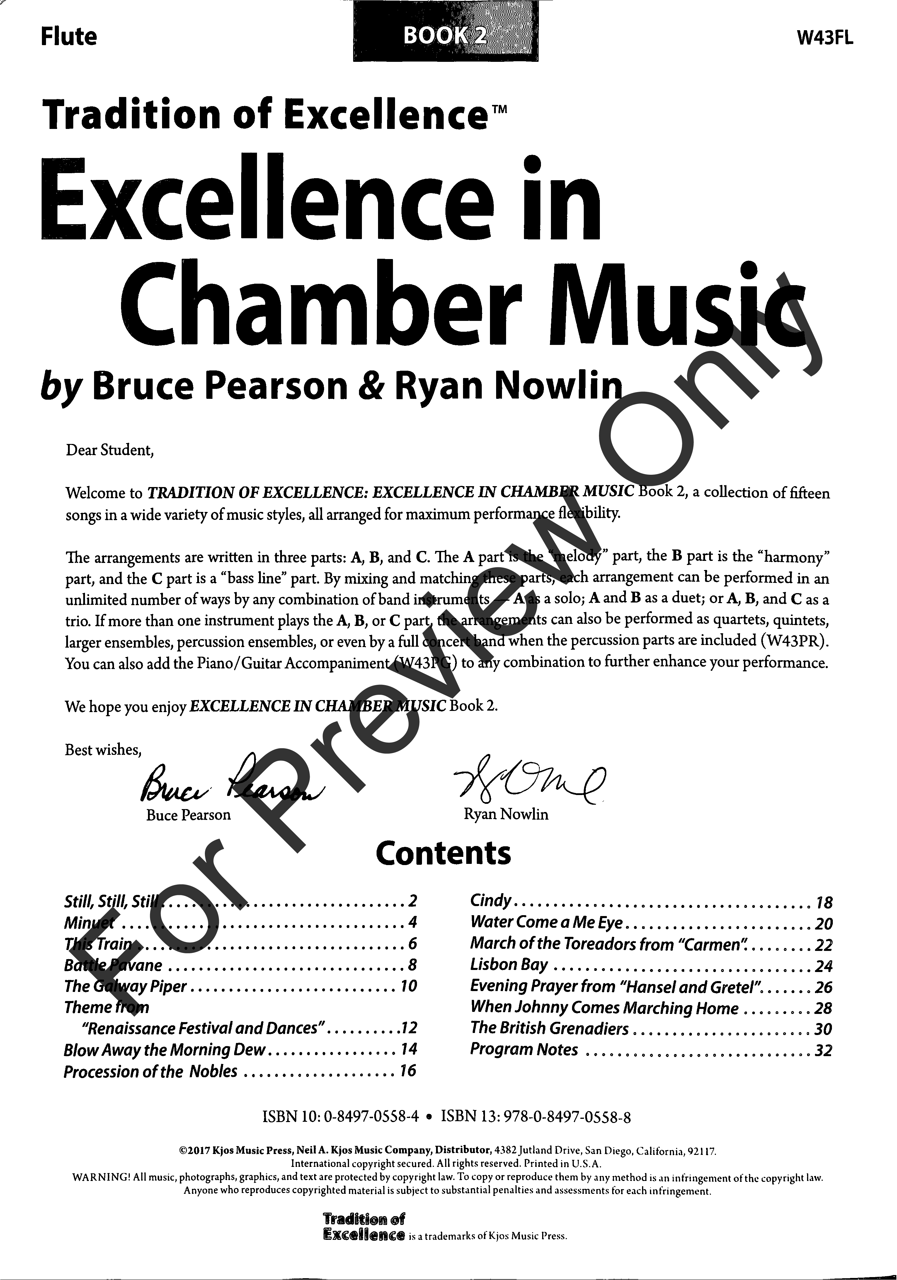 Excellence in Chamber Music #2 Flute Book
