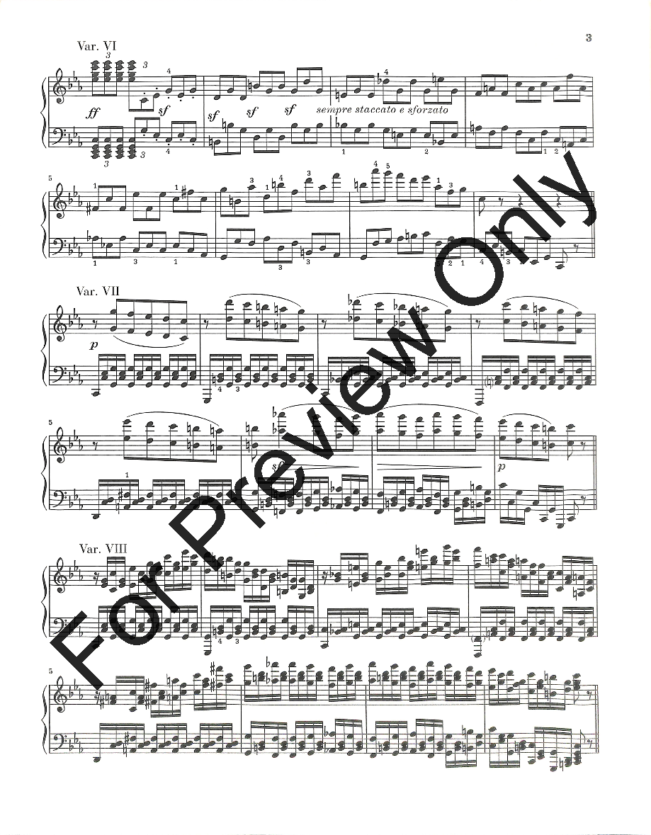 32 Variations in C Minor - Piano