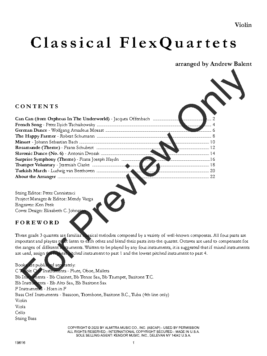 Classical FlexQuartets Violin