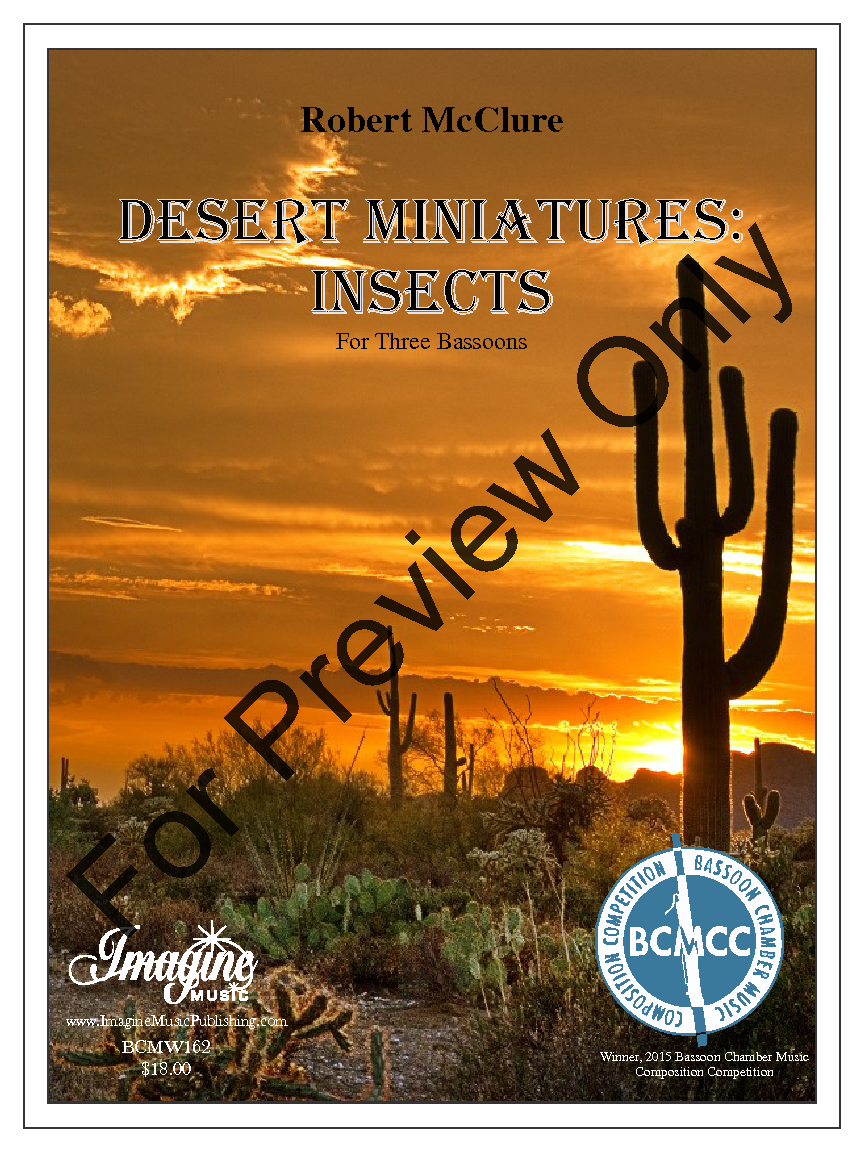 Desert Miniatures: Insects Bassoon Trio