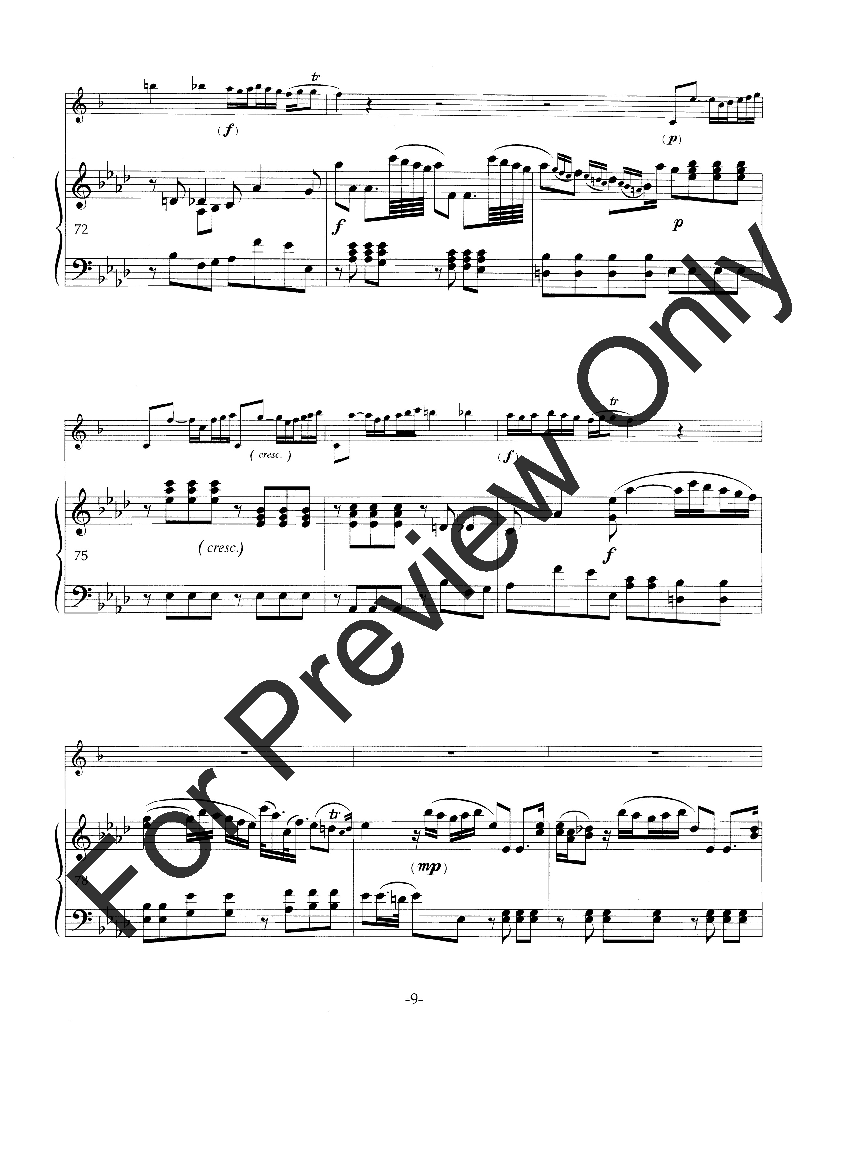 Concerto No. 3 E-flat Clarinet Solo with Piano