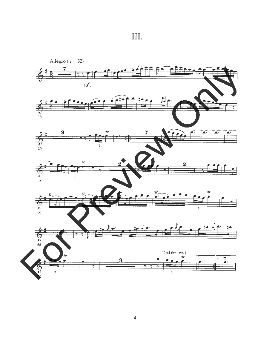 Concerto No. 1 E-flat Clarinet Solo with Piano