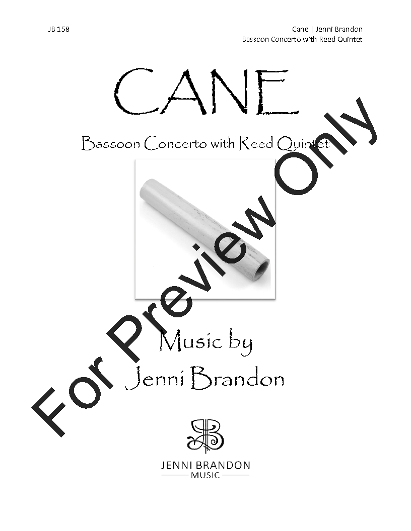 Cane: Bassoon Concerto with Reed Quintet