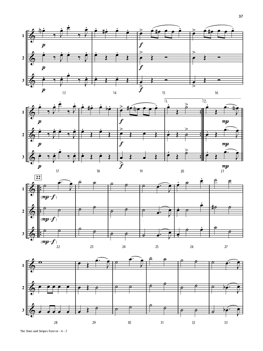 Solos, Duets & Trios for Winds: Patriotic Favorites Alto Sax / Bari Sax Book