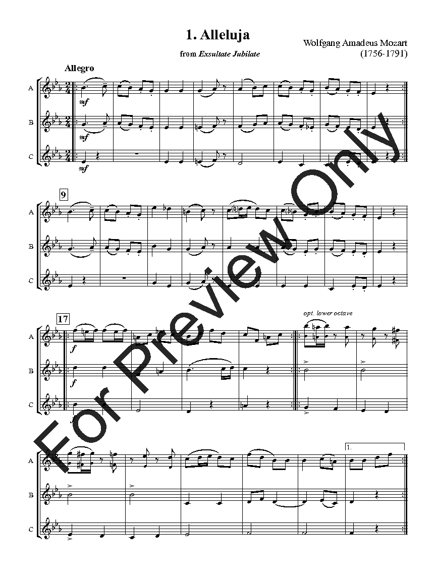 Flexible Favorites for Winds - Classics Horn in F Trio