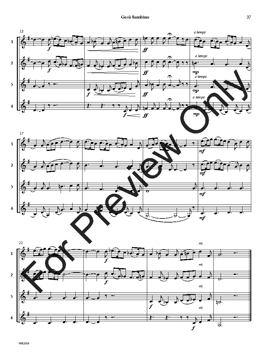 Adaptable QuartetsClarinet/Trumpet/Bass Clarinet/Bari TC P.O.D.