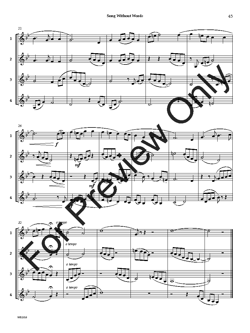 Adaptable QuartetsClarinet/Trumpet/Bass Clarinet/Bari TC P.O.D.