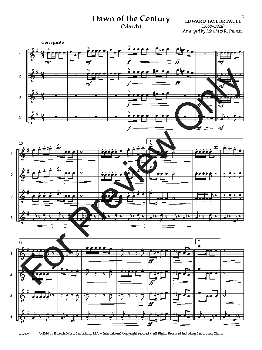Adaptable Quartets Alto/Bari Sax P.O.D.