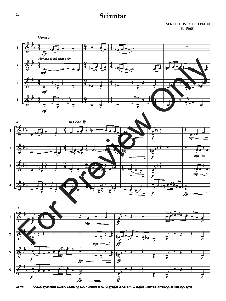 Adaptable Quartets F Horn P.O.D.