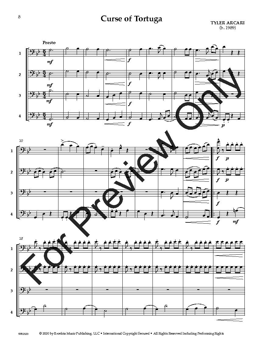 Adaptable Quartets Trombone/Euphonium/Bassoon P.O.D.