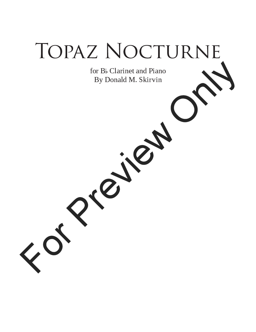 Topaz Nocturne P.O.D.