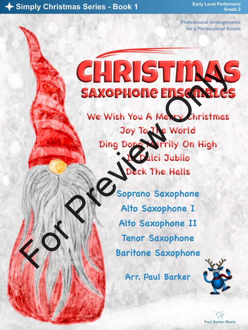 Christmas Saxophone Ensembles - Book 1 P.O.D.
