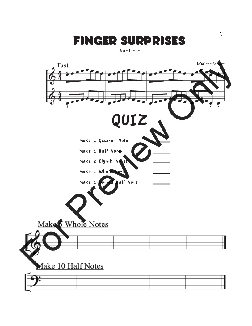 Back To Basics Piano Method Book 3 P.O.D.