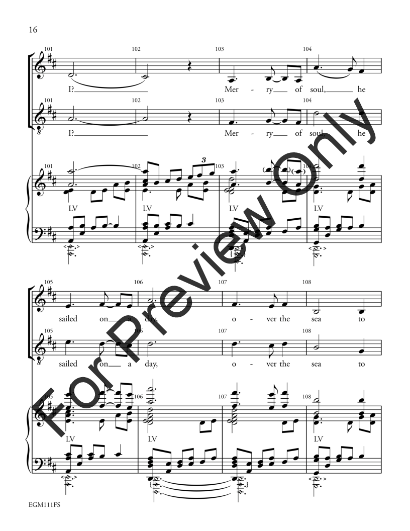The Skye Boat Song Full Score