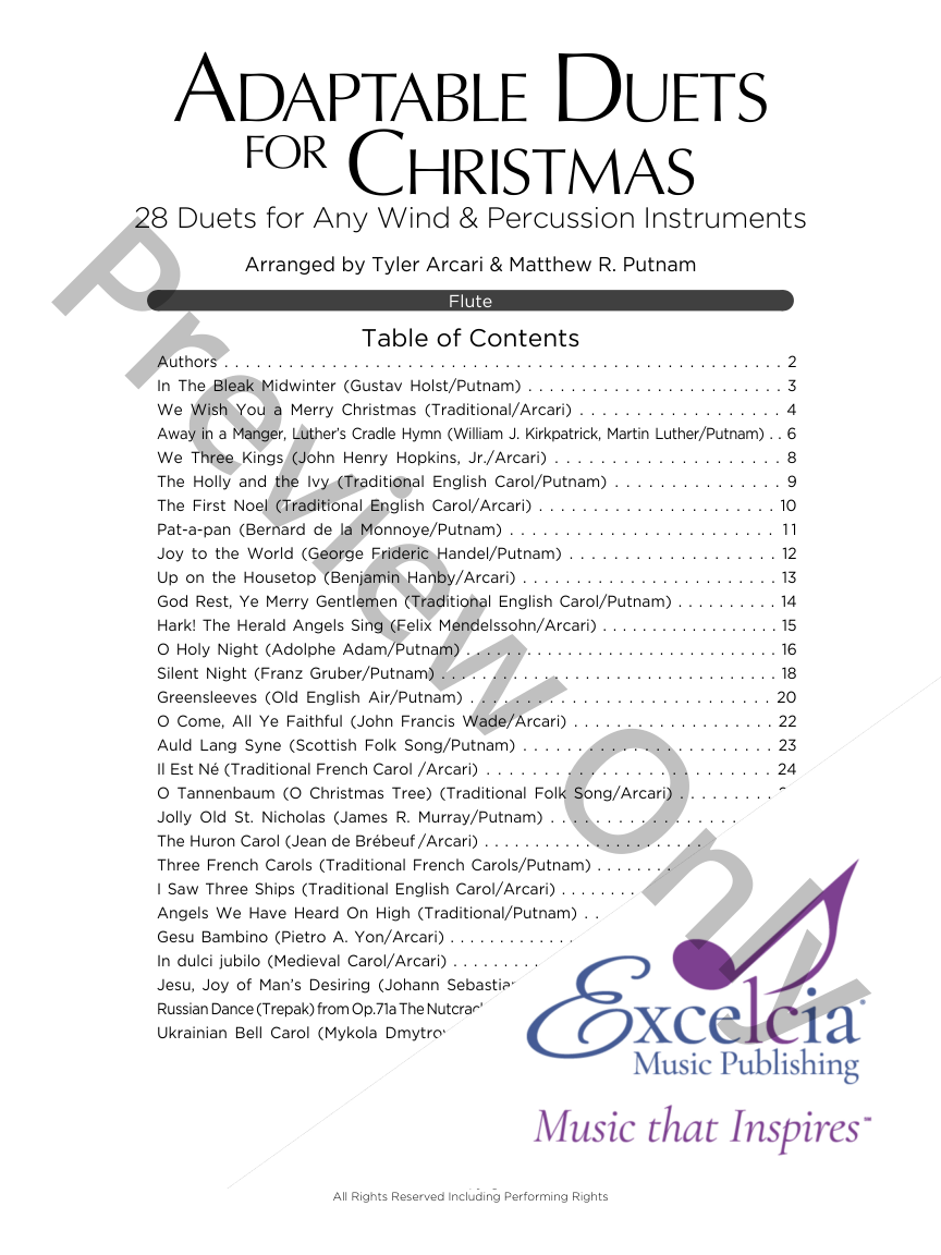 Adaptable Duets for Christmas Flute