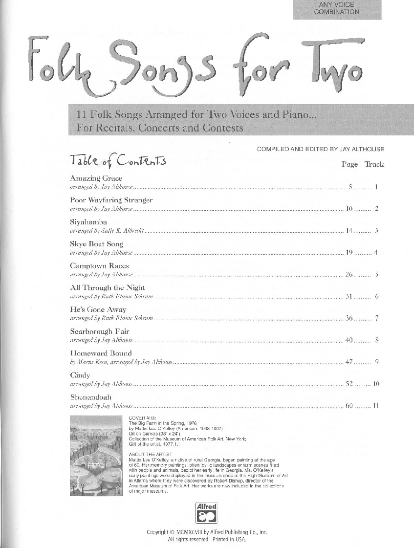 Folk Songs for Two Duet Collection & CD