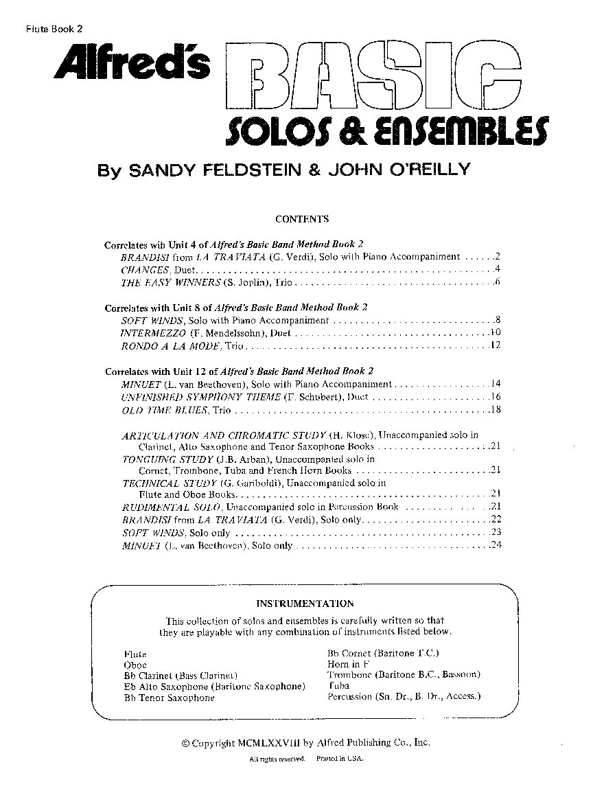 BASIC SOLOS AND ENS #2 FLUTE