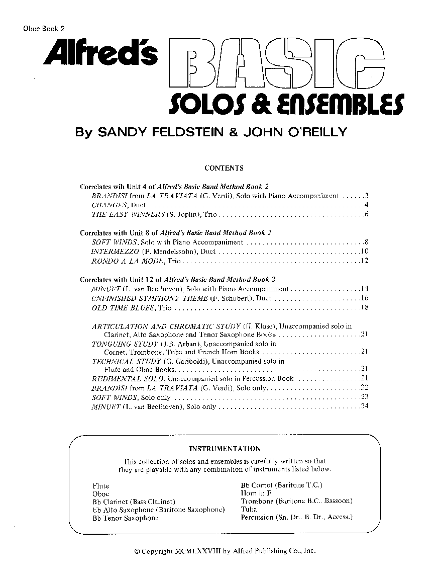 BASIC SOLOS AND ENS #2 OBOE